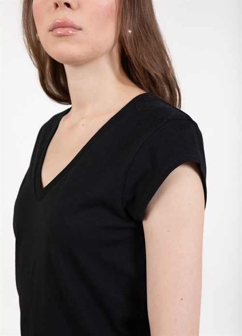 Basic Black V-Neck T-Shirt